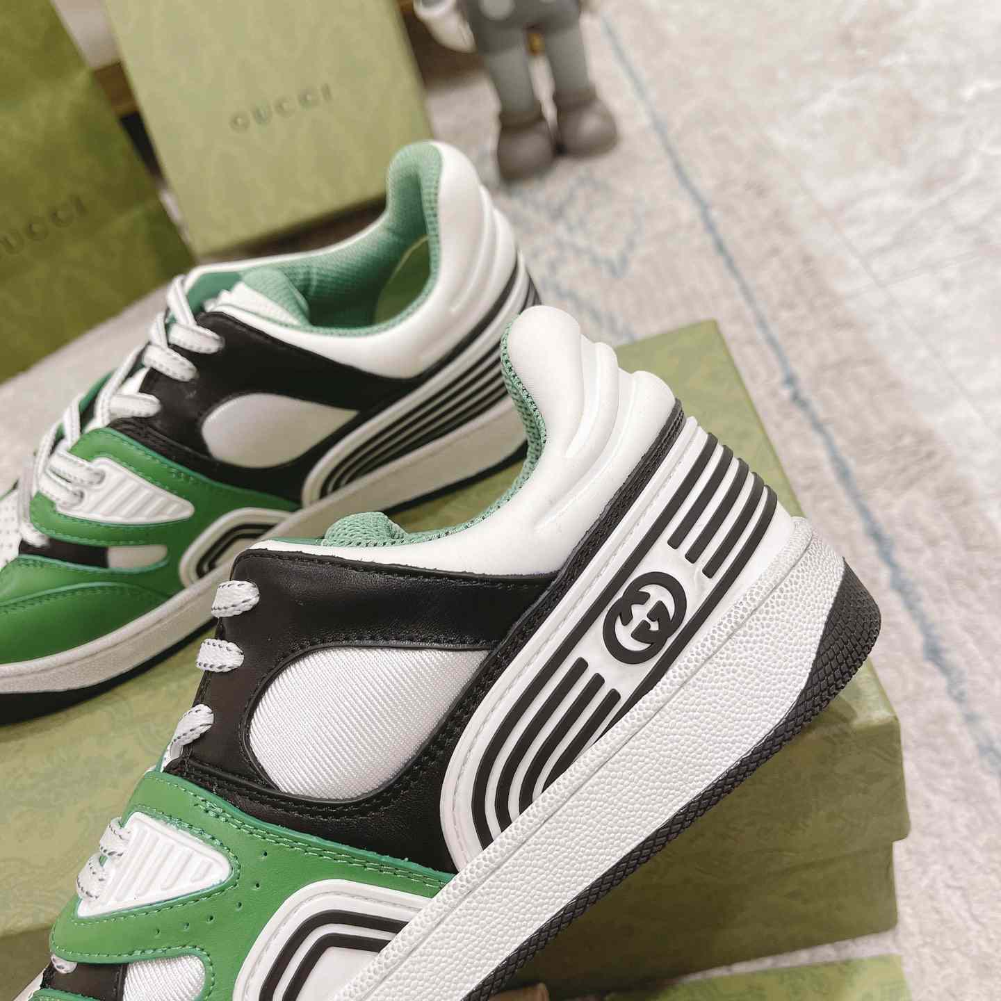 Gucci Basket Sneaker With lnterlocking G  - DopestKickz