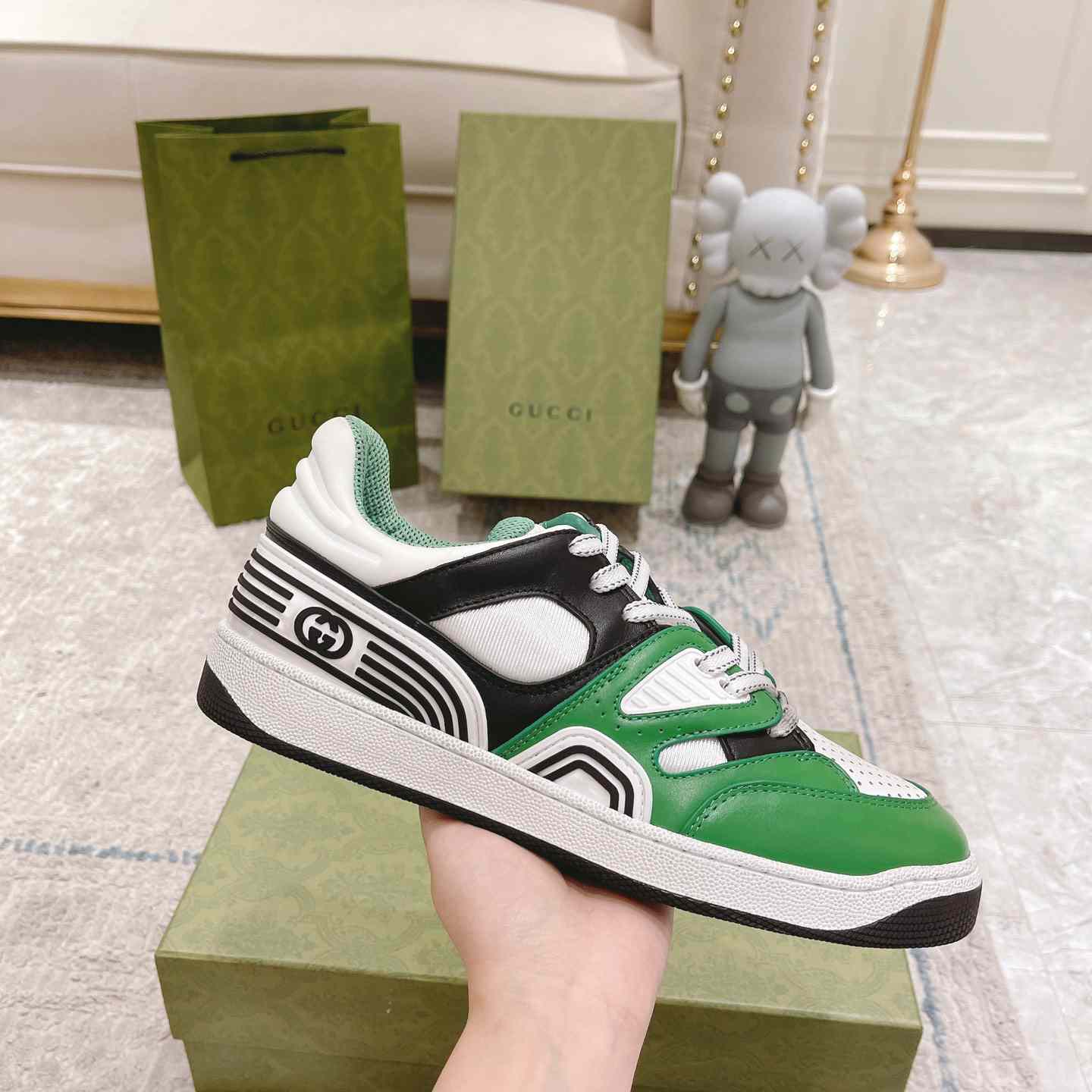 Gucci Basket Sneaker With lnterlocking G  - DopestKickz