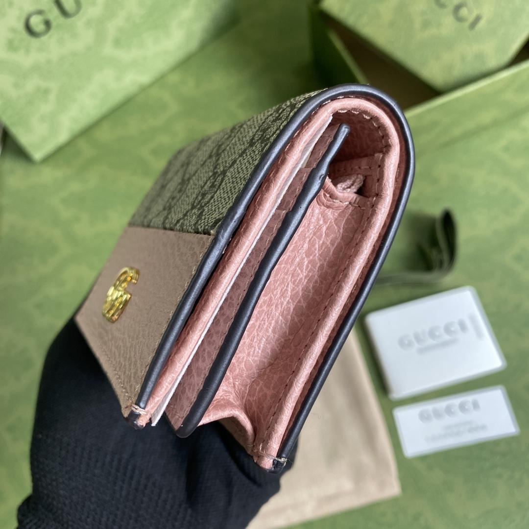 Gucci GG Marmont Card Case Wallet(11-9-3cm)    - DopestKickz