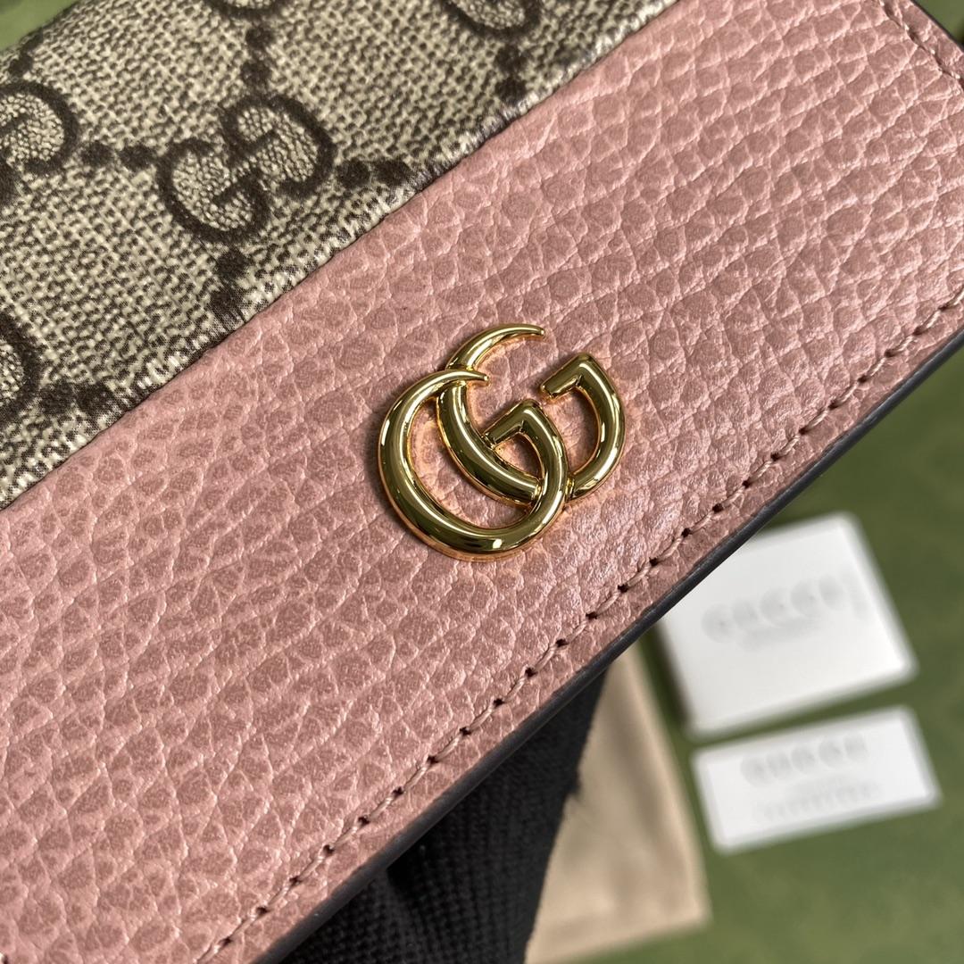 Gucci GG Marmont Card Case Wallet(11-9-3cm)    - DopestKickz