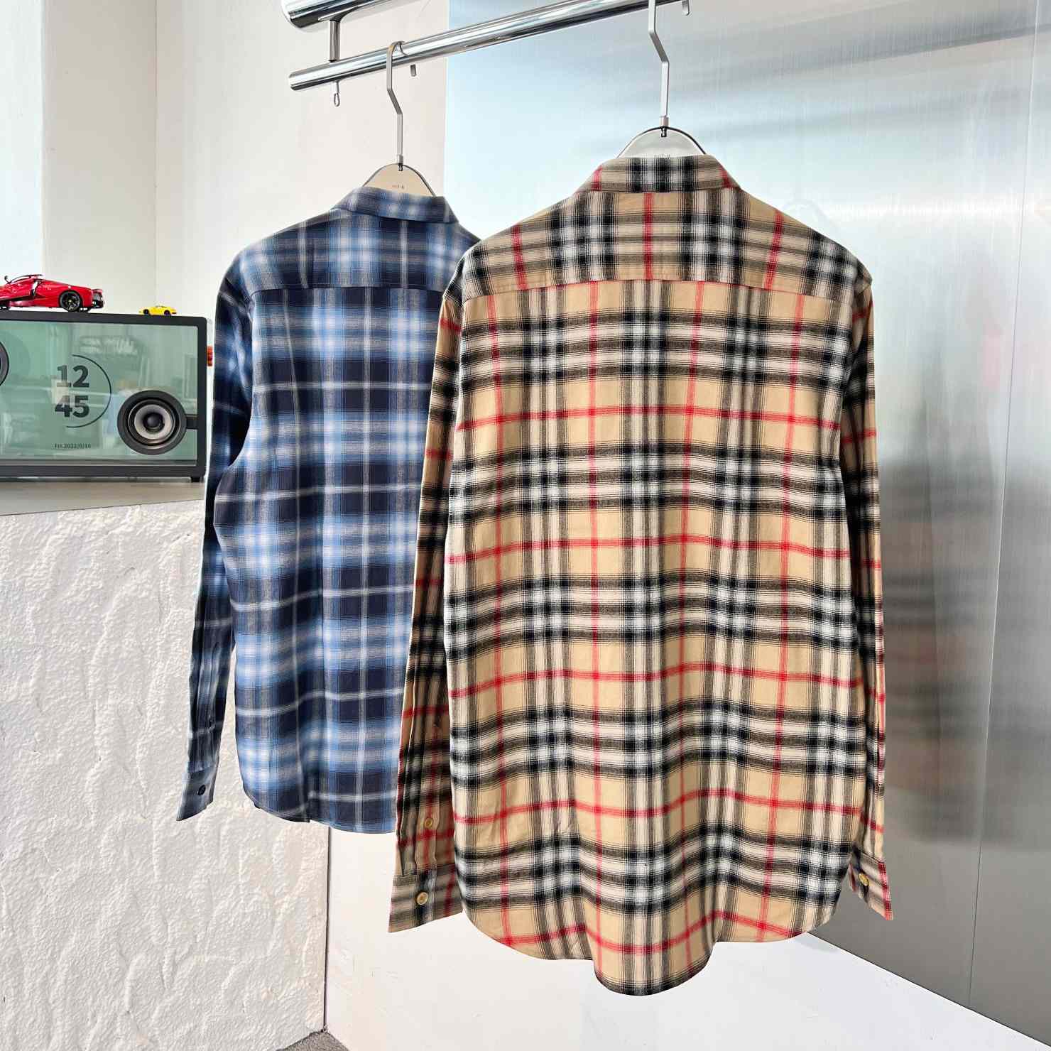 Burberry Chingford Classic Fit Embroidered Logo Ombre Check Button-Up Shirt  - DopestKickz