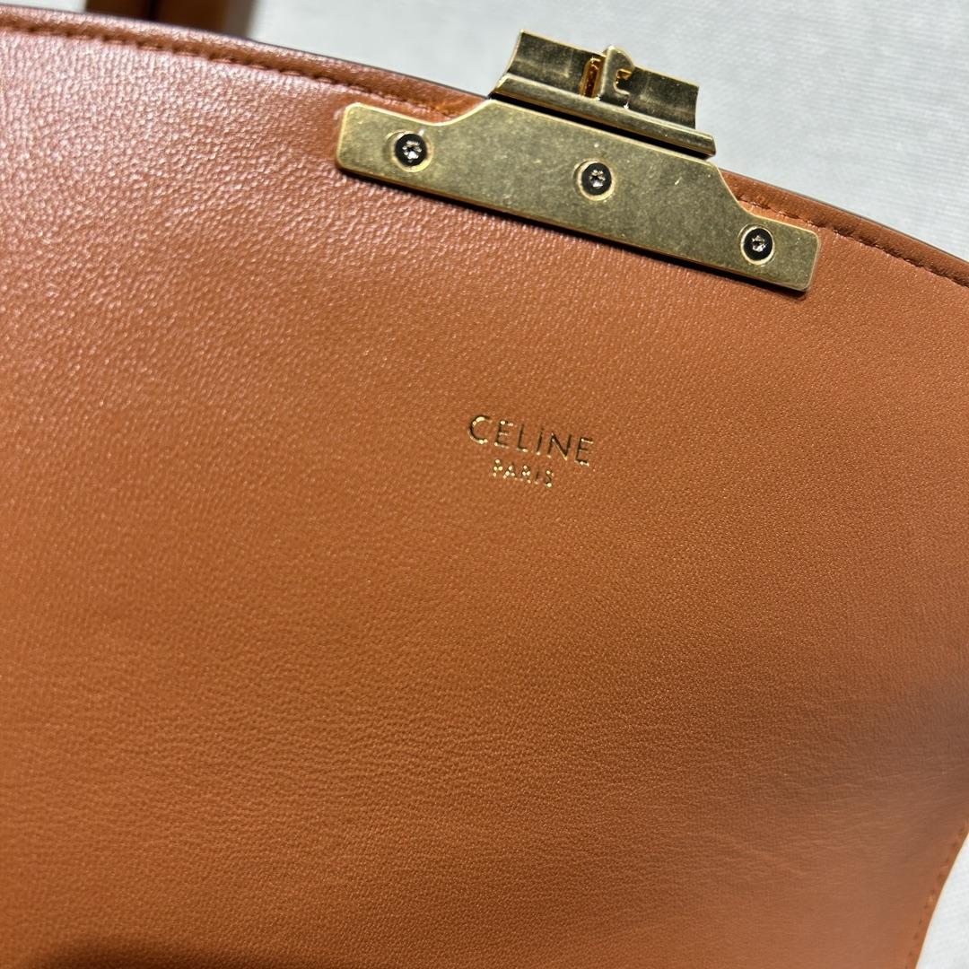 Celine Classique Triomphe Bag In Triomphe Canvas And Calfskin - DopestKickz