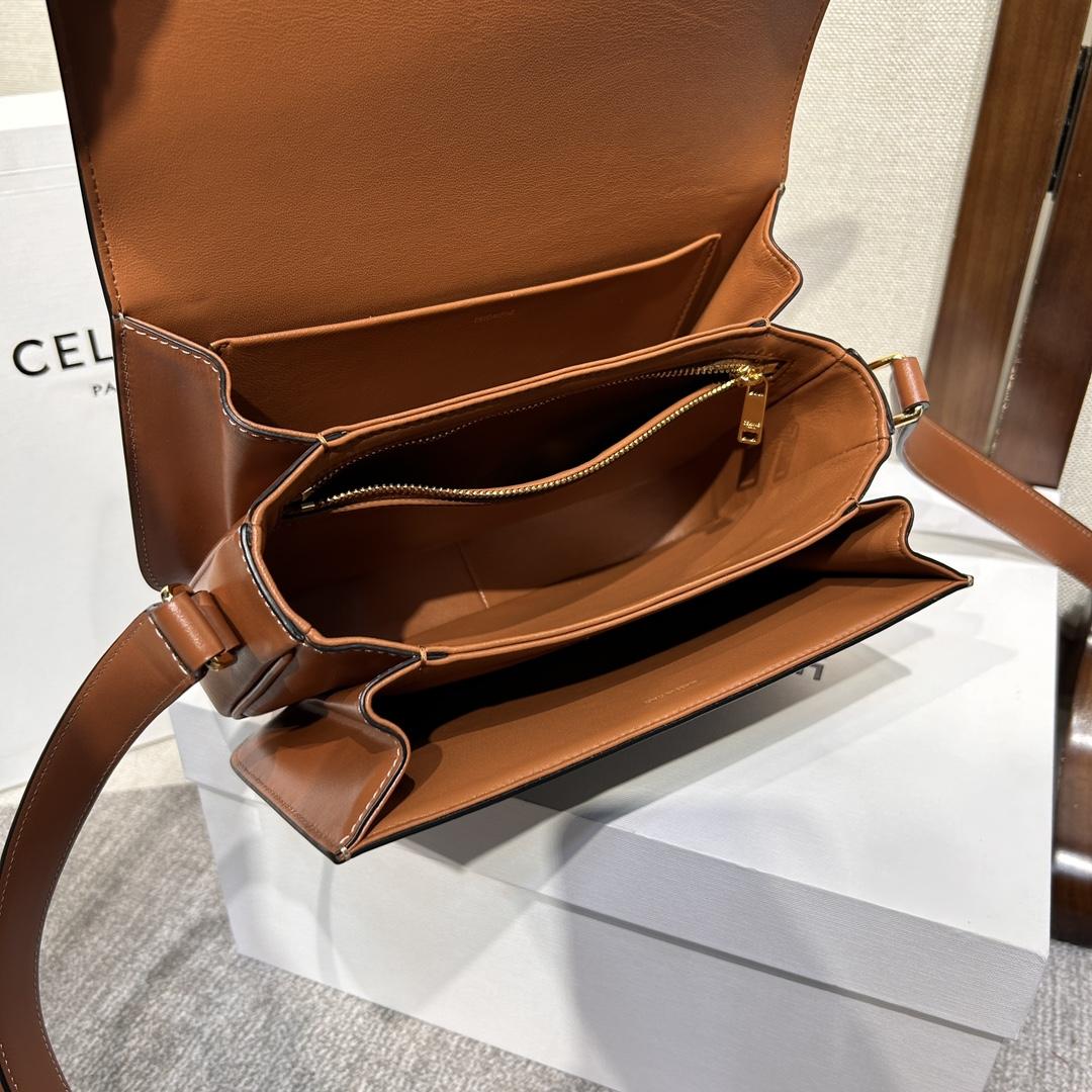Celine Classique Triomphe Bag In Triomphe Canvas And Calfskin - DopestKickz