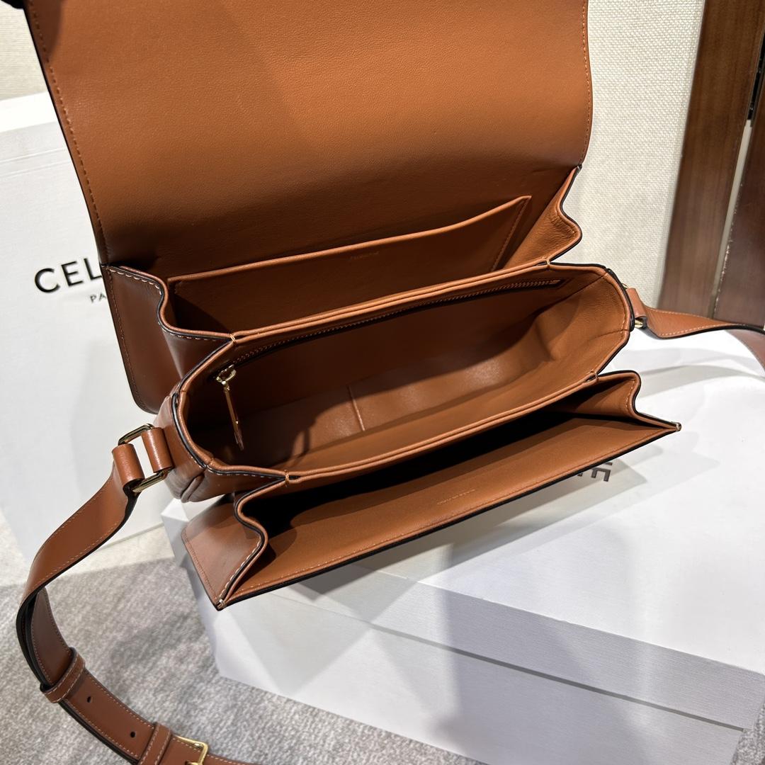 Celine Classique Triomphe Bag In Triomphe Canvas And Calfskin - DopestKickz