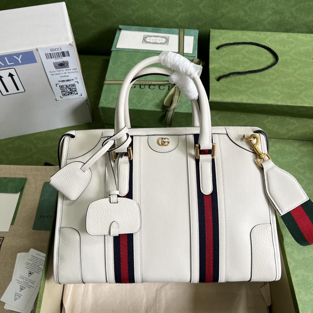 Gucci Leather Shoulder Bag(34-24-18CM)    715666 - DopestKickz