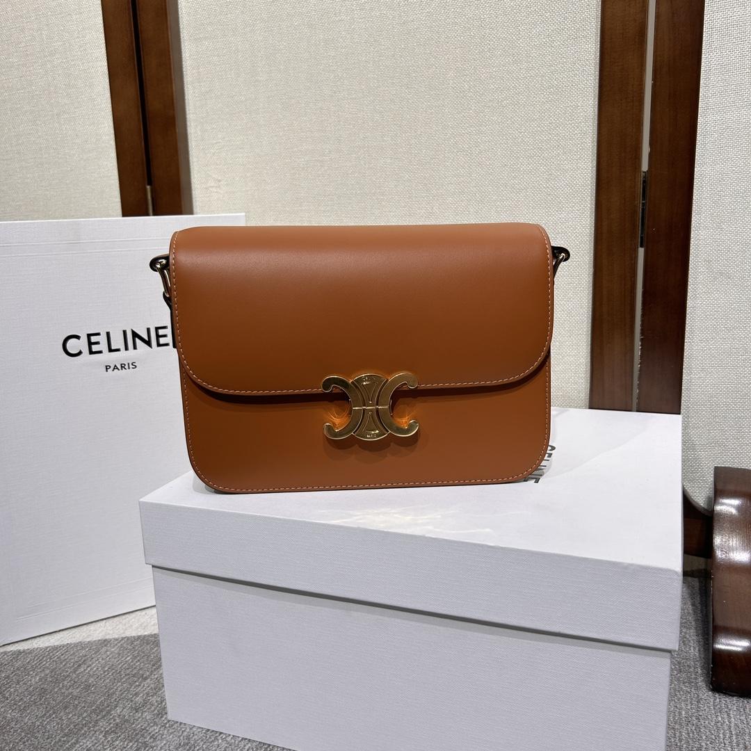 Celine Classique Triomphe Bag In Natural Calfskin     - DopestKickz