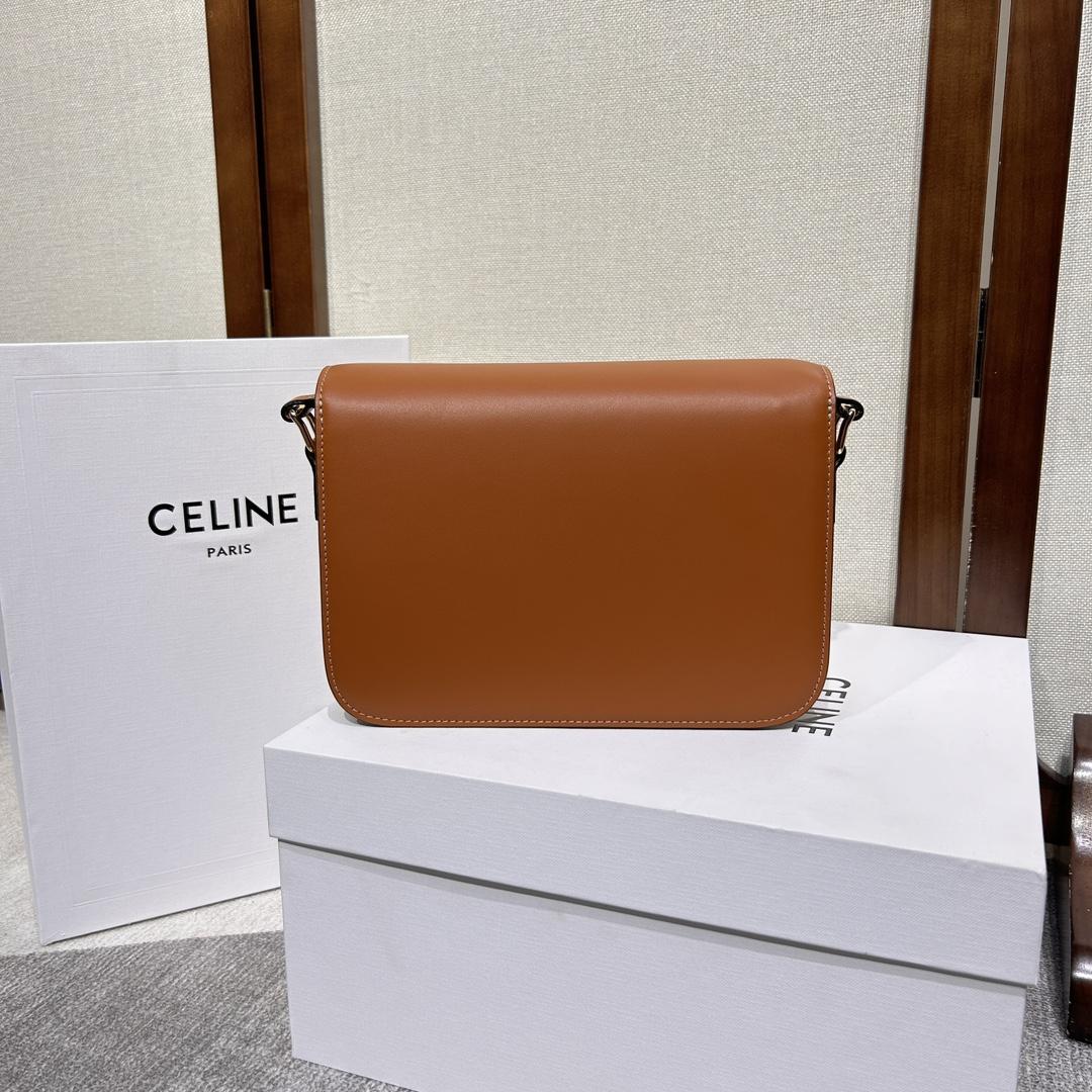 Celine Classique Triomphe Bag In Natural Calfskin     - DopestKickz