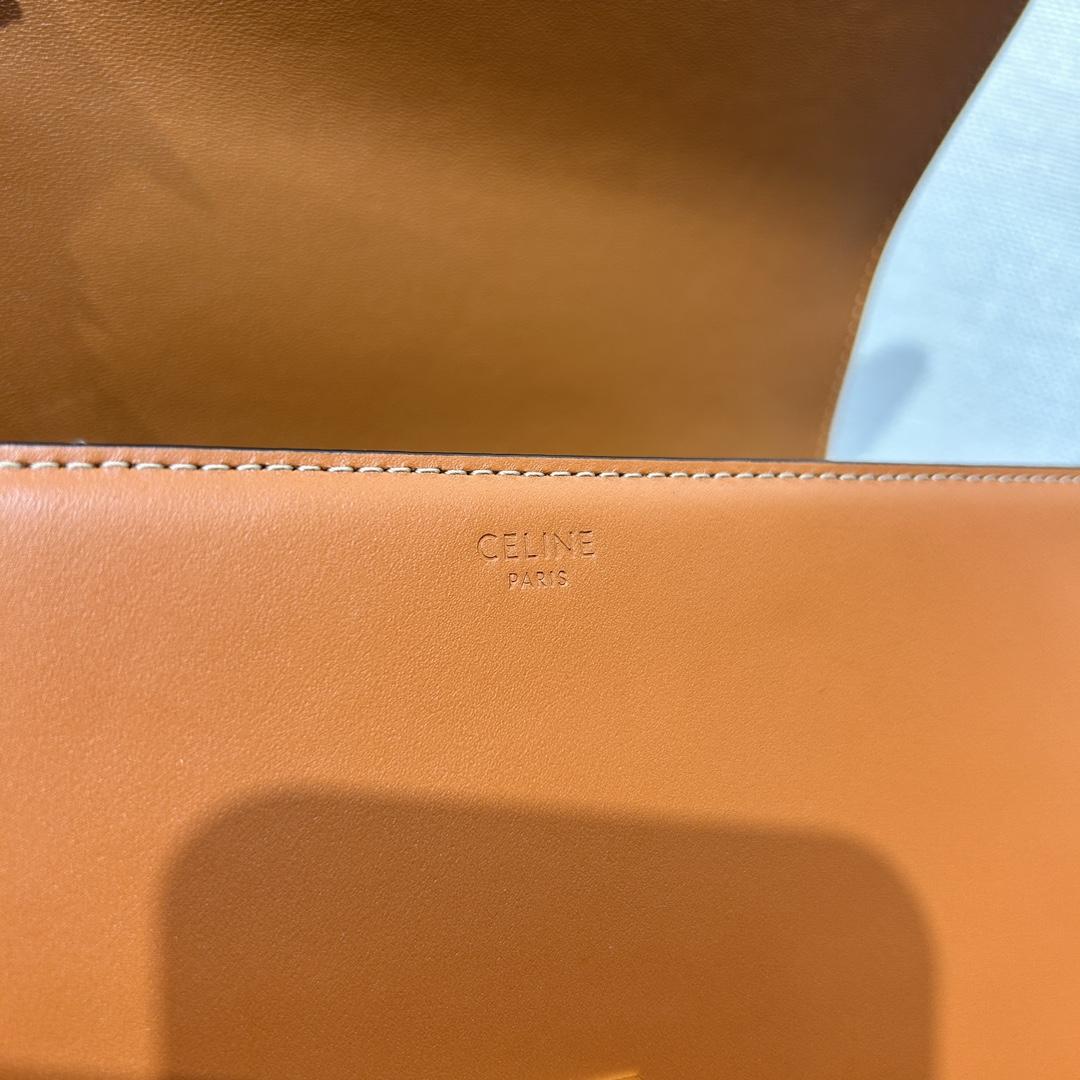 Celine Classique Triomphe Bag In Natural Calfskin     - DopestKickz