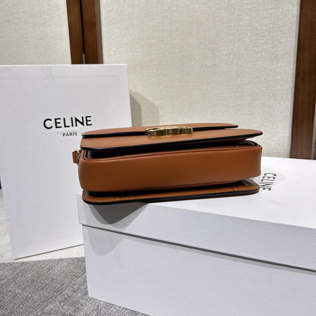 Celine Classique Triomphe Bag In Natural Calfskin     - DopestKickz