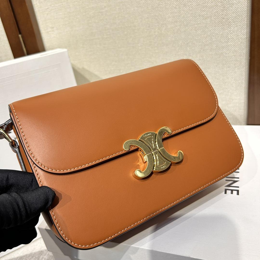 Celine Classique Triomphe Bag In Natural Calfskin     - DopestKickz