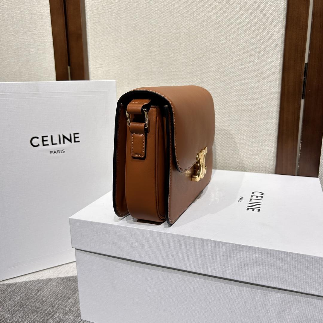 Celine Classique Triomphe Bag In Natural Calfskin     - DopestKickz