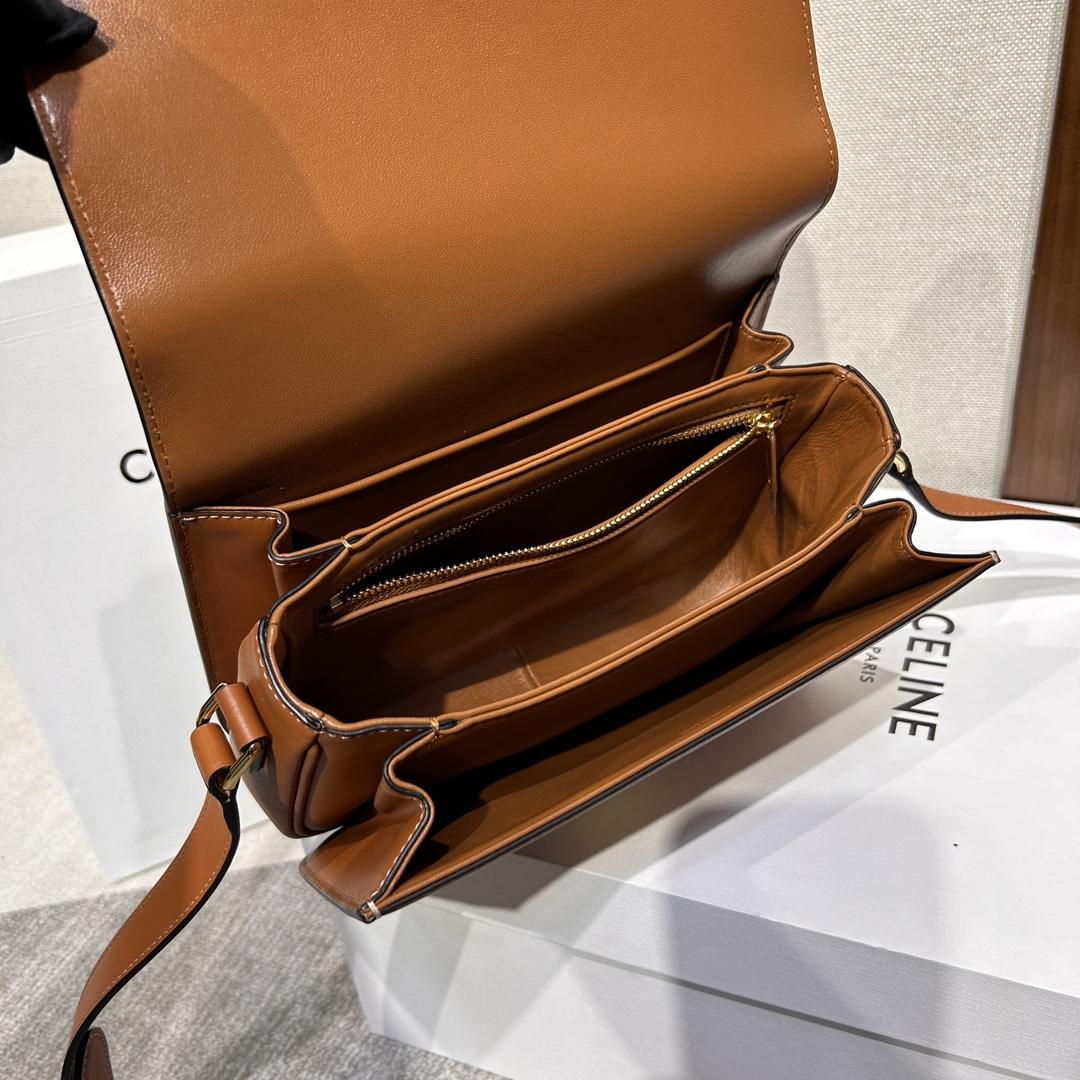 Celine Classique Triomphe Bag In Natural Calfskin     - DopestKickz