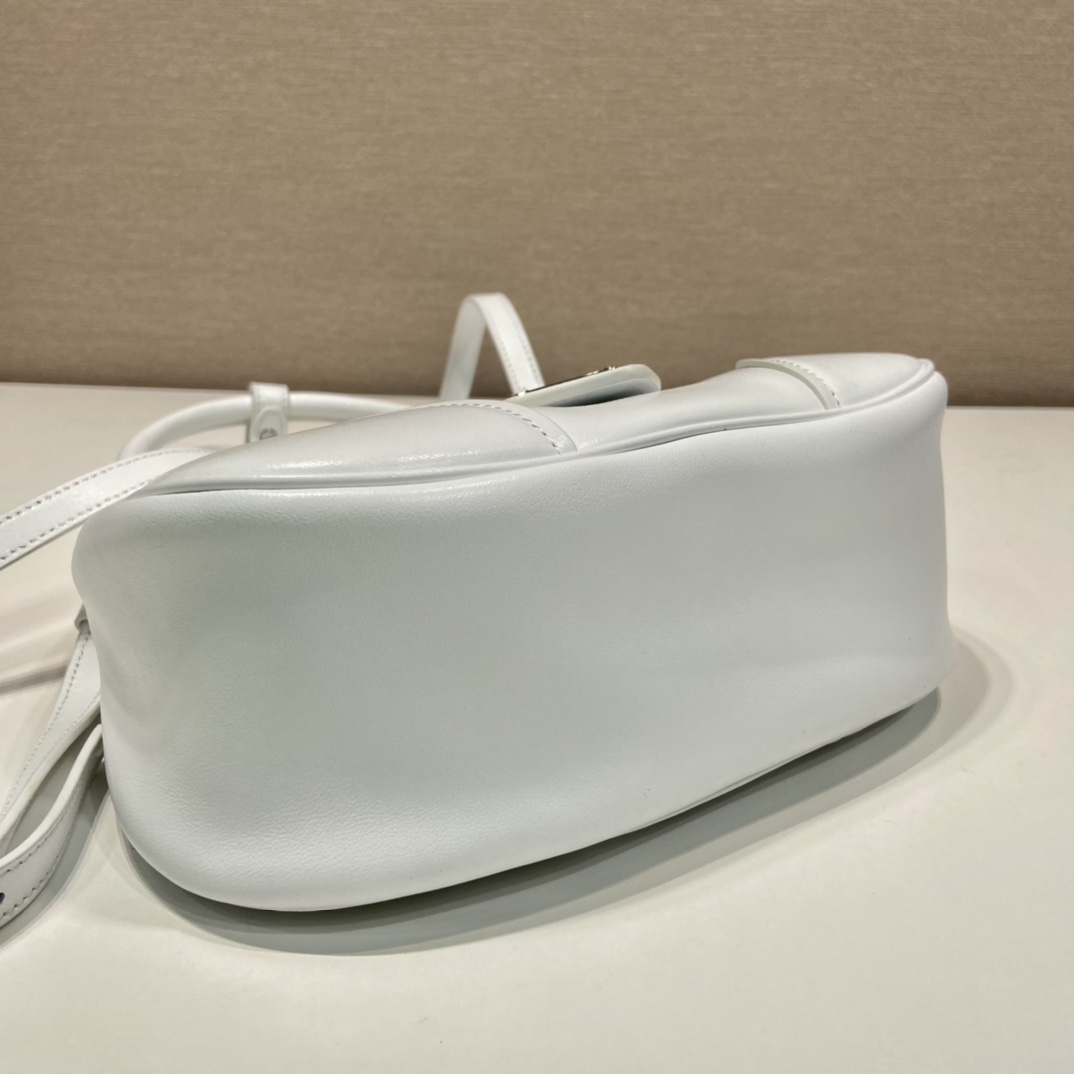 Prada Moon Re-Nylon And Leather Bag(22.5-16-7.5cm) - DopestKickz