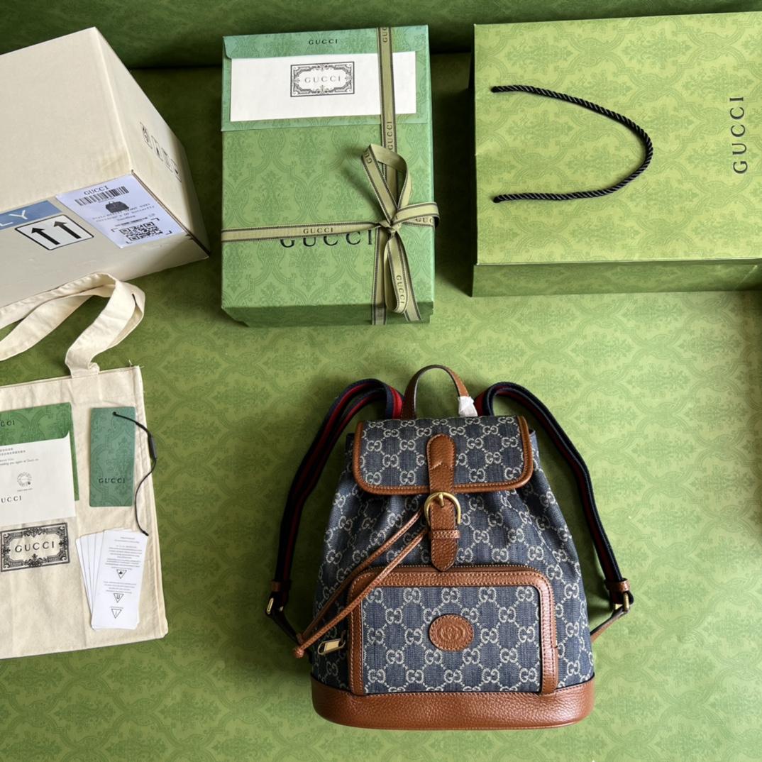 Gucci Backpack With Interlocking G(26.5- 30- 13cm) - DopestKickz