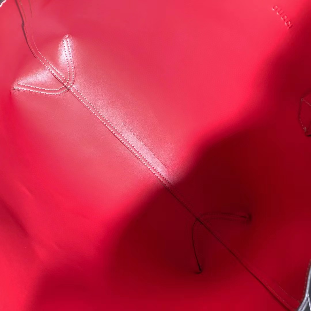 Gucci Reversible Tote GG Print Leather Medium  - DopestKickz