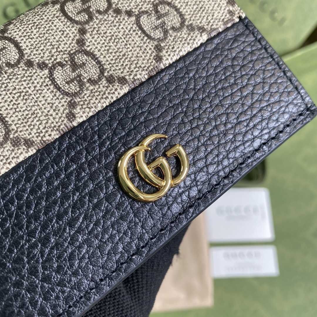Gucci GG Marmont Card Case Wallet(11-9-3cm)    - DopestKickz