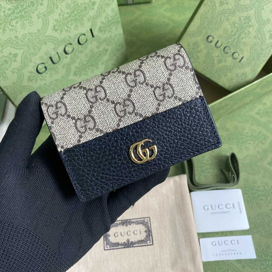 Gucci GG Marmont Card Case Wallet(11-9-3cm)    - DopestKickz