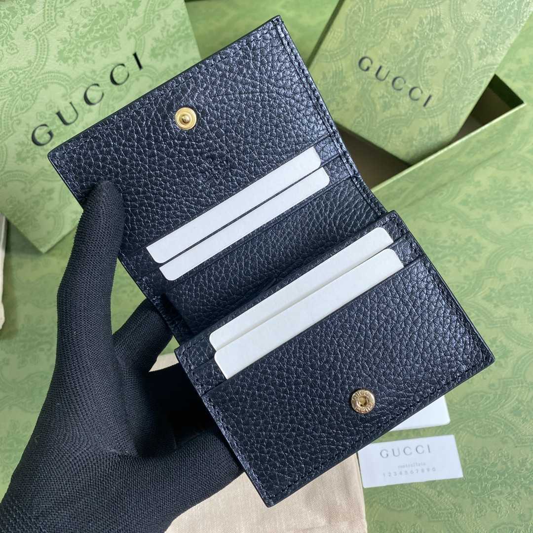 Gucci GG Marmont Card Case Wallet(11-9-3cm)    - DopestKickz