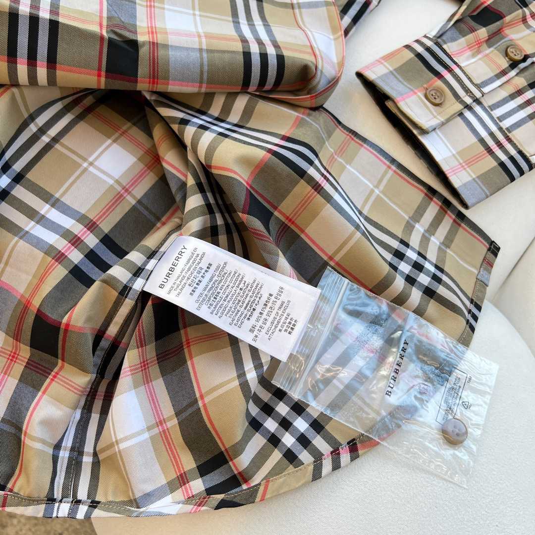 Burberry Check Cotton Poplin Shirt - DopestKickz