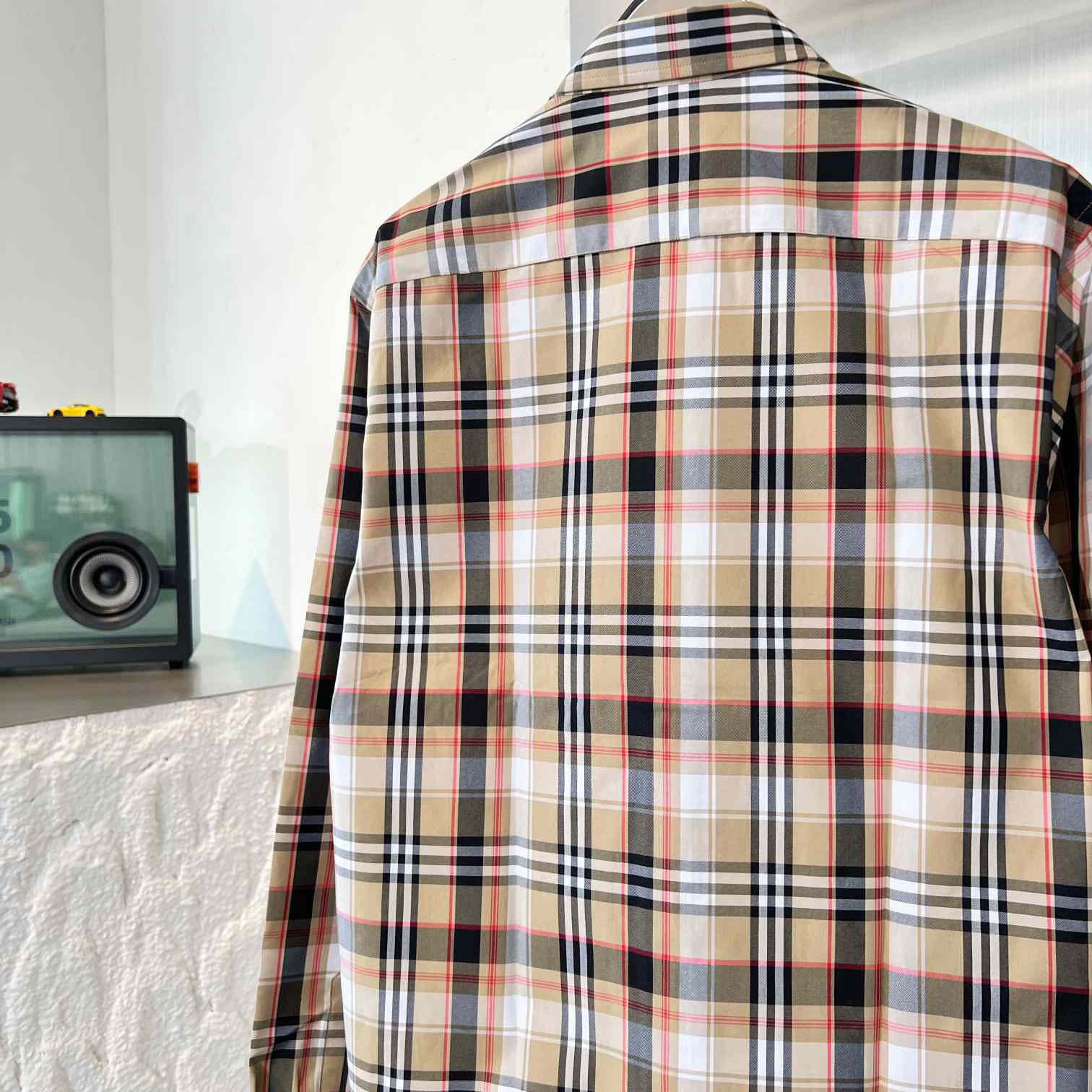 Burberry Check Cotton Poplin Shirt - DopestKickz