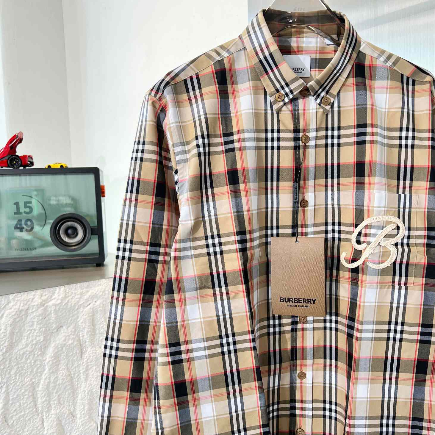 Burberry Check Cotton Poplin Shirt - DopestKickz