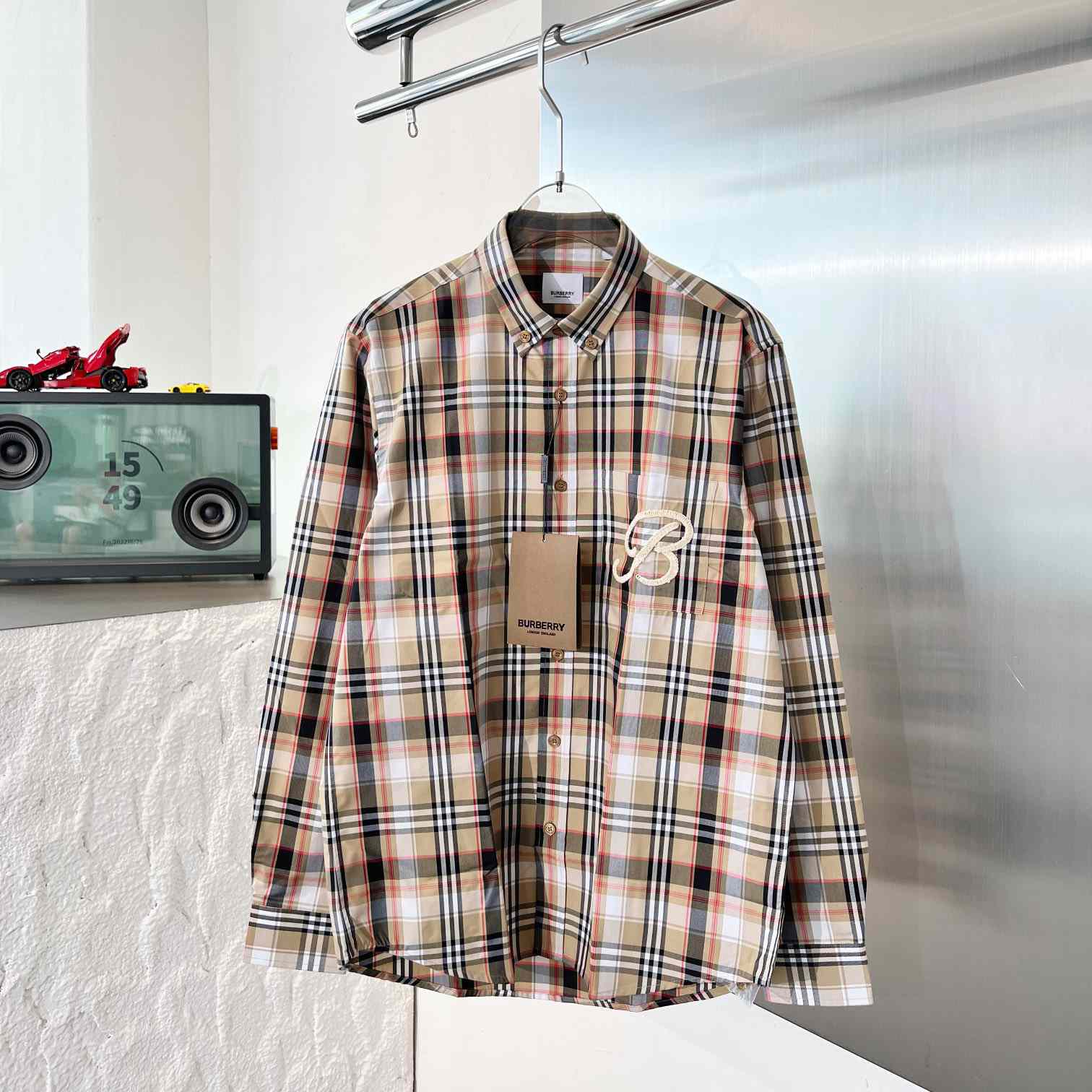 Burberry Check Cotton Poplin Shirt - DopestKickz