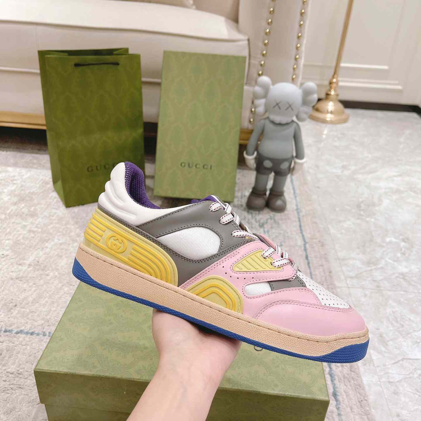 Gucci Basket Sneaker With lnterlocking G  - DopestKickz