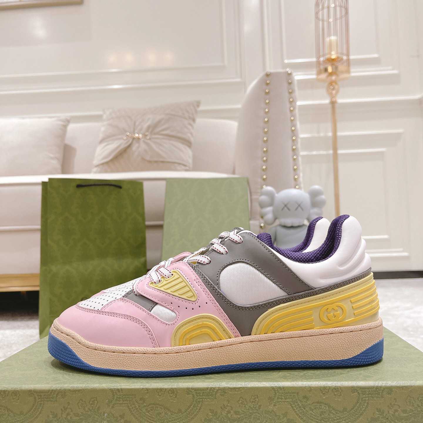 Gucci Basket Sneaker With lnterlocking G  - DopestKickz