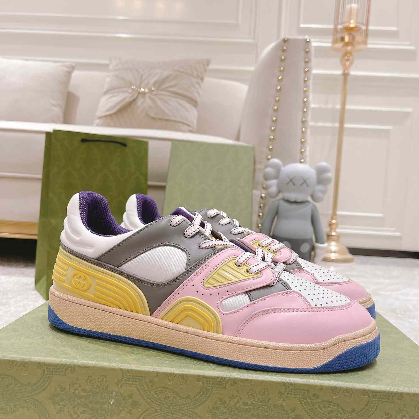 Gucci Basket Sneaker With lnterlocking G  - DopestKickz