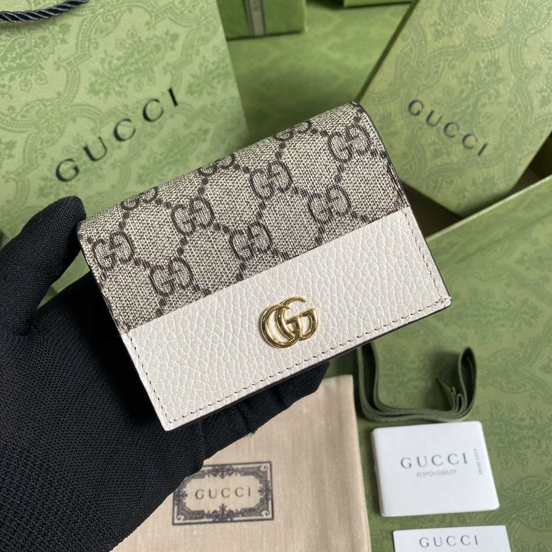 Gucci GG Marmont Card Case Wallet(11-9-3cm)    - DopestKickz