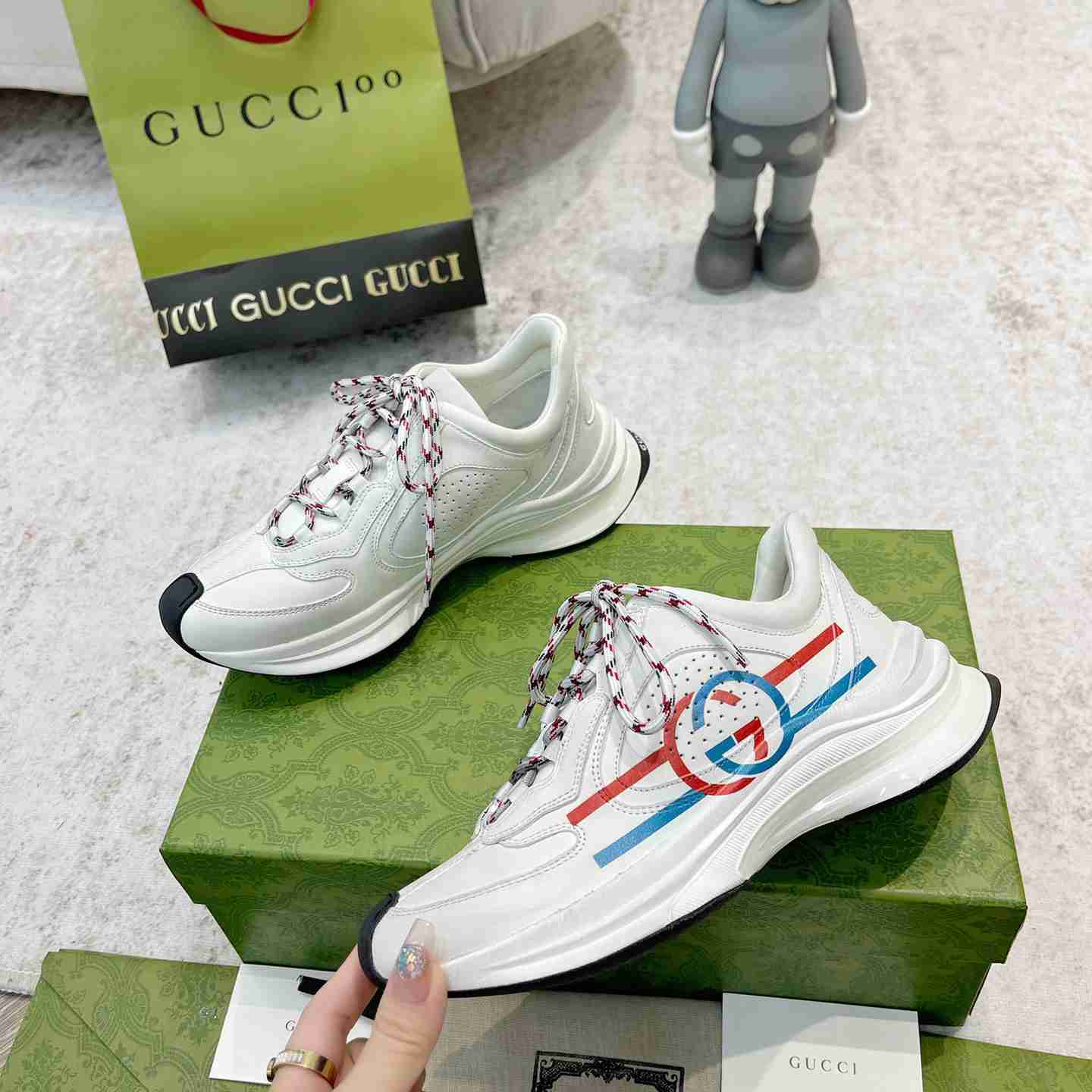 Gucci Leather Run Sneaker - DopestKickz