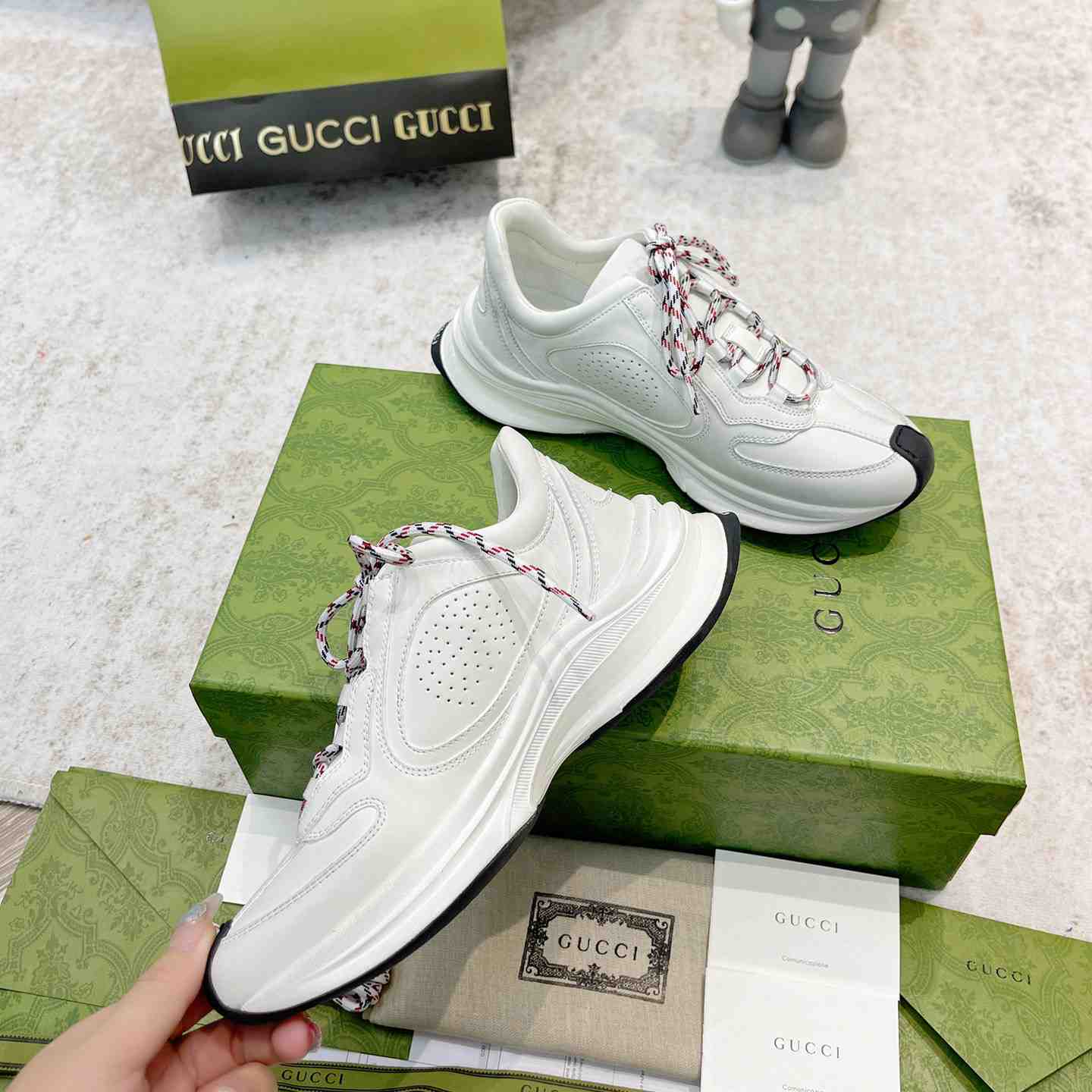 Gucci Leather Run Sneaker - DopestKickz