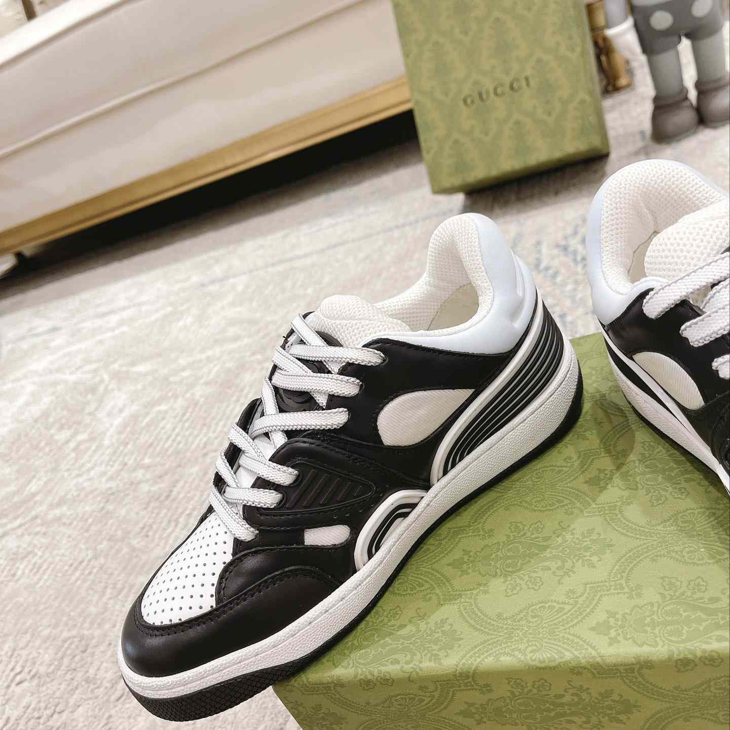 Gucci Basket Sneaker With lnterlocking G  - DopestKickz