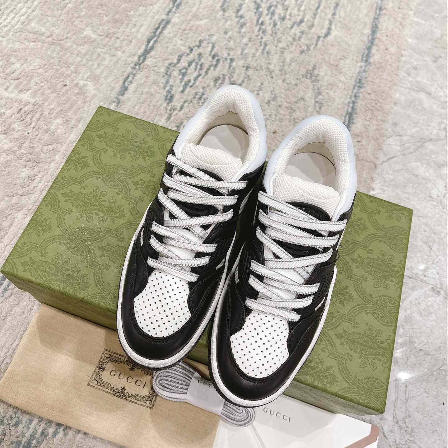 Gucci Basket Sneaker With lnterlocking G  - DopestKickz