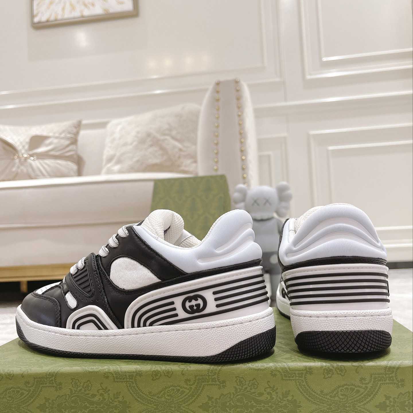 Gucci Basket Sneaker With lnterlocking G  - DopestKickz