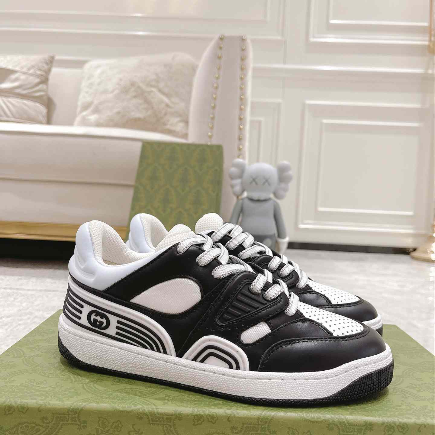 Gucci Basket Sneaker With lnterlocking G  - DopestKickz