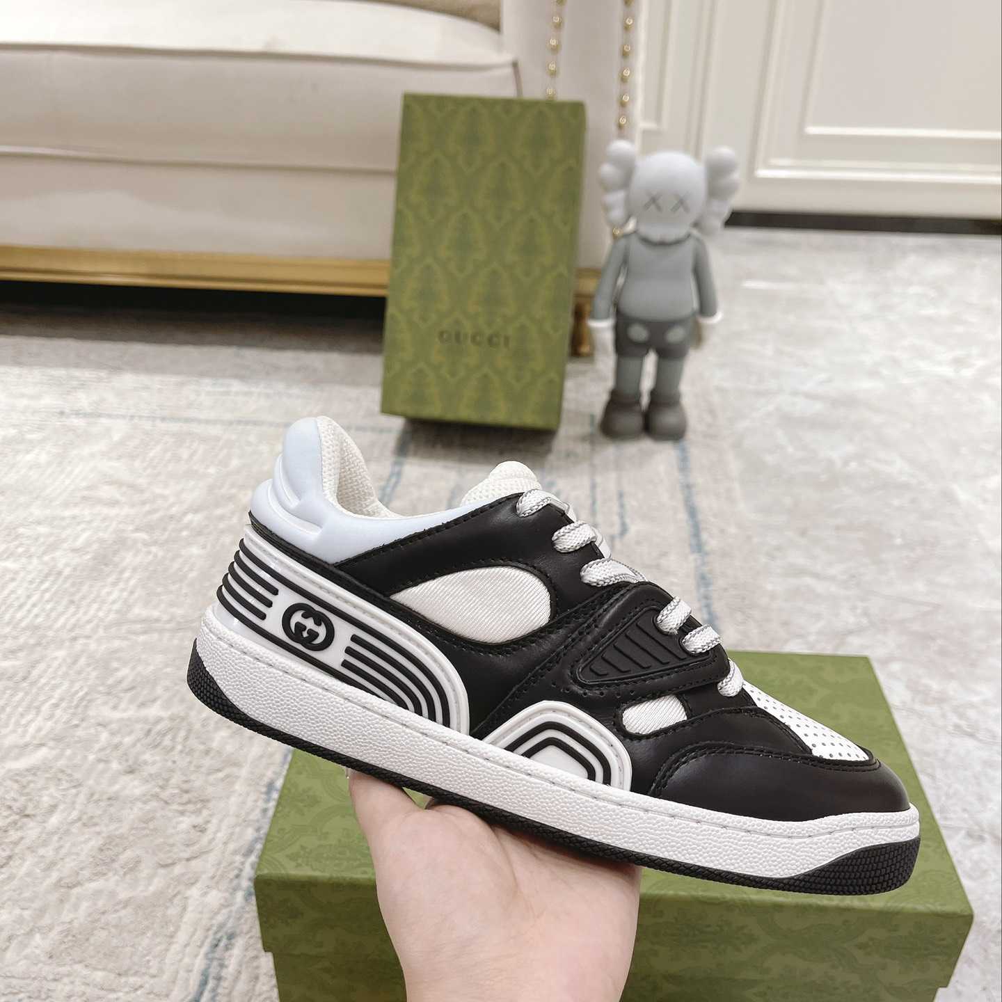 Gucci Basket Sneaker With lnterlocking G  - DopestKickz