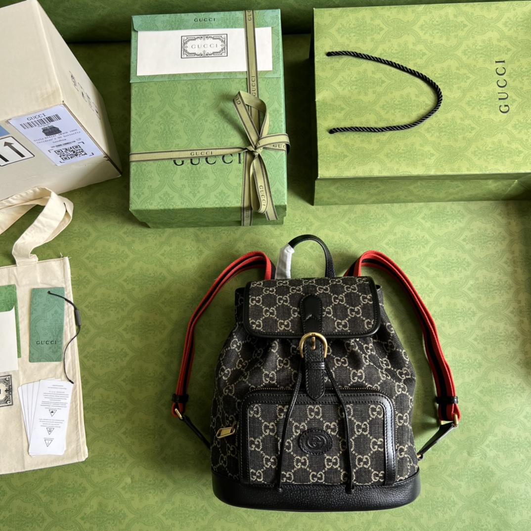 Gucci Backpack With Interlocking G(26.5- 30- 13cm) - DopestKickz