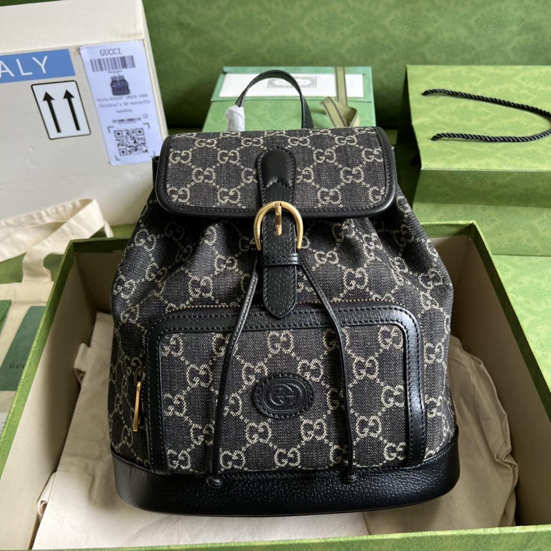Gucci Backpack With Interlocking G(26.5- 30- 13cm) - DopestKickz