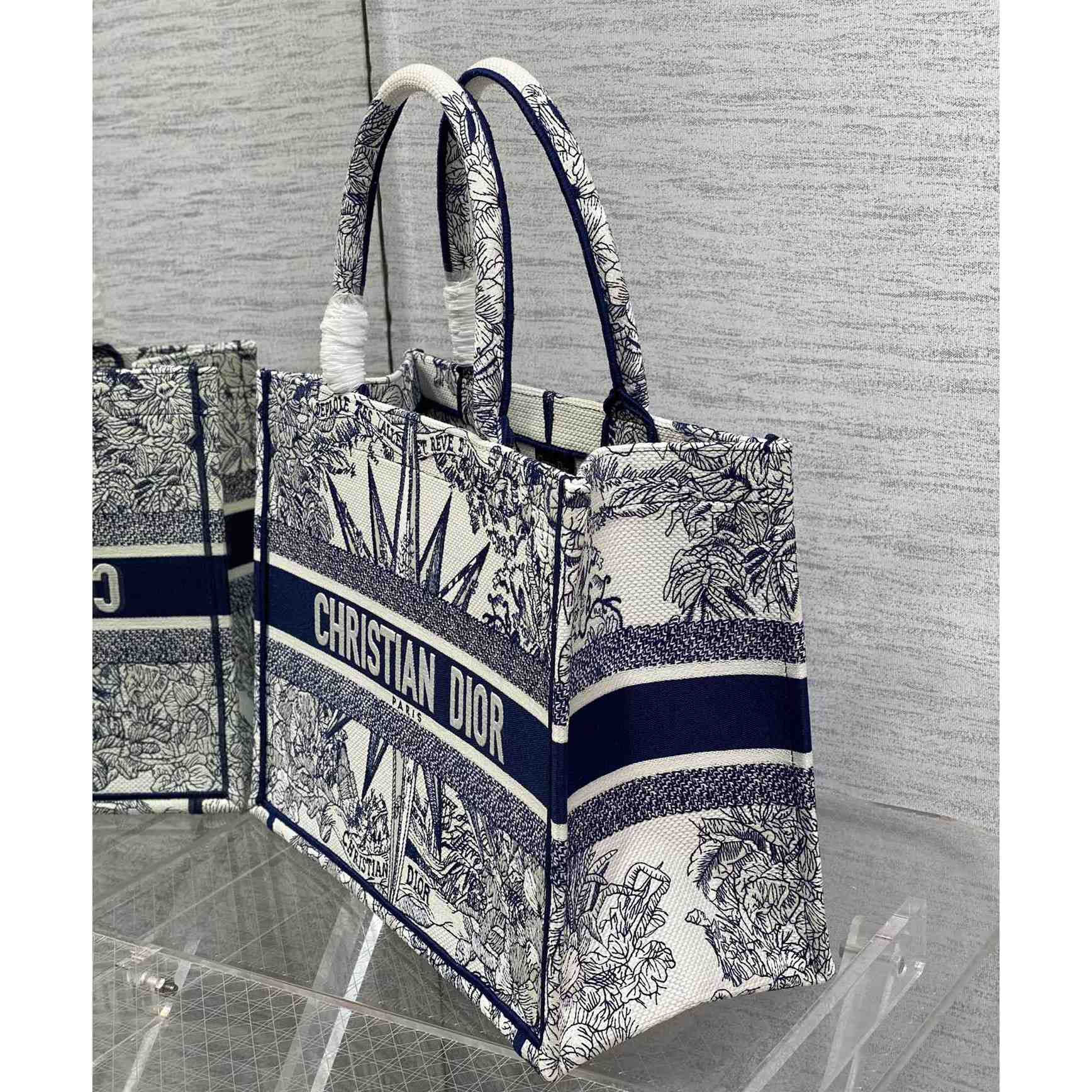 Dior Medium Dior Book Tote(36-18-28cm) - DopestKickz