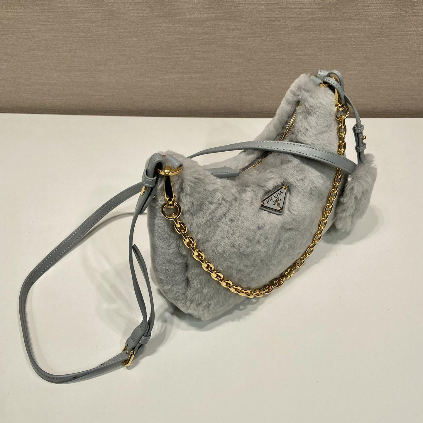 Prada Shearling Mini Bag(23-17-8cm) - DopestKickz