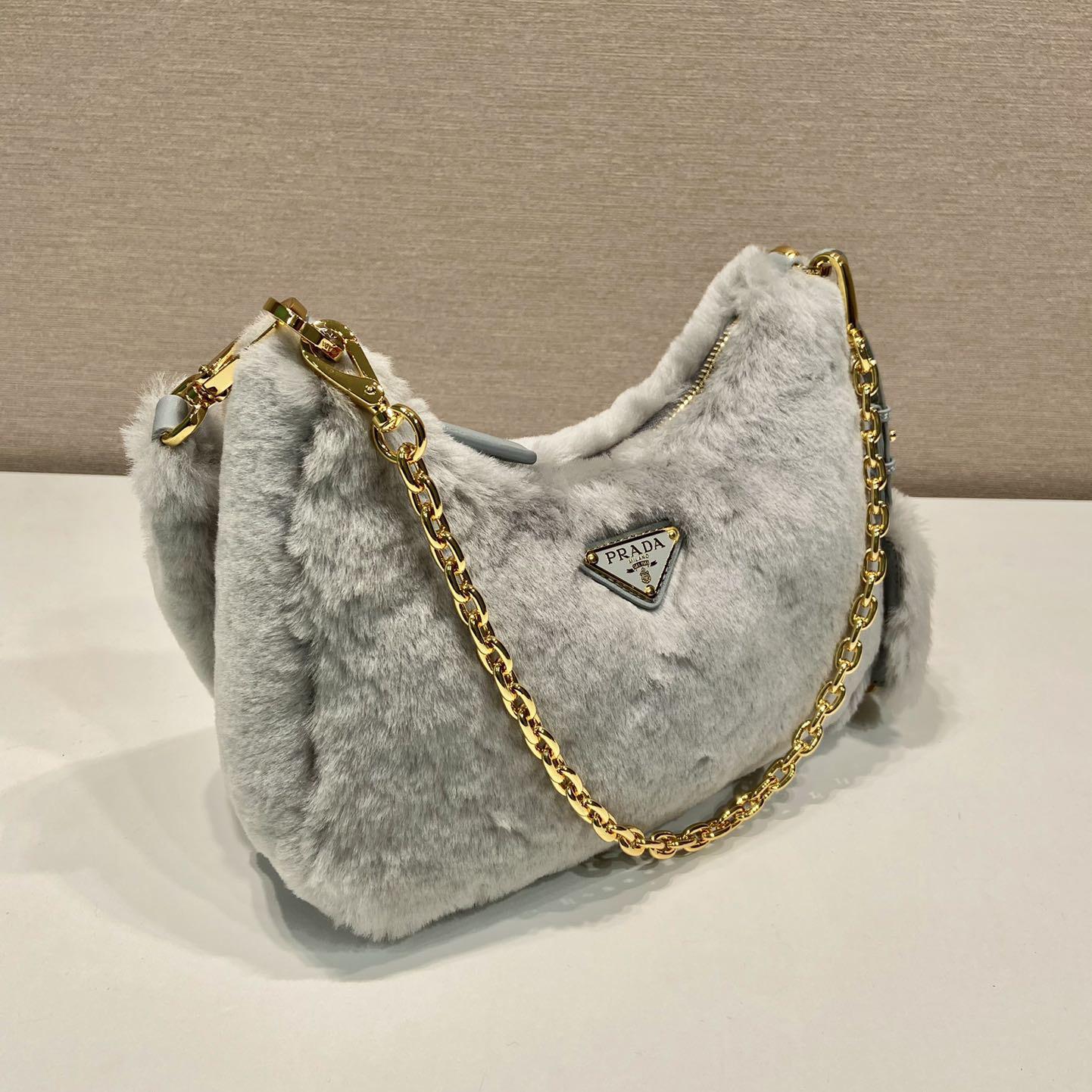 Prada Shearling Mini Bag(23-17-8cm) - DopestKickz