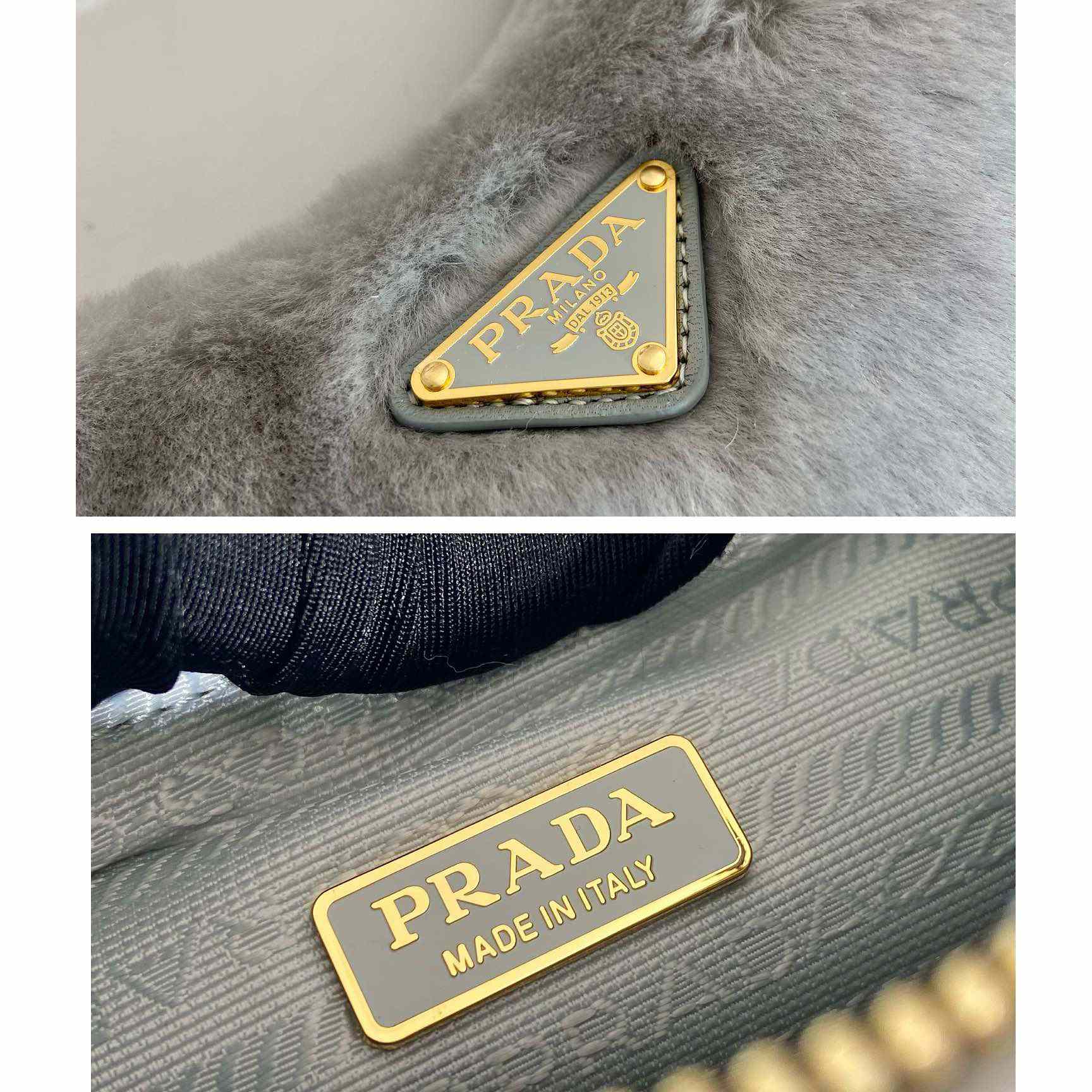 Prada Shearling Mini Bag(23-17-8cm) - DopestKickz