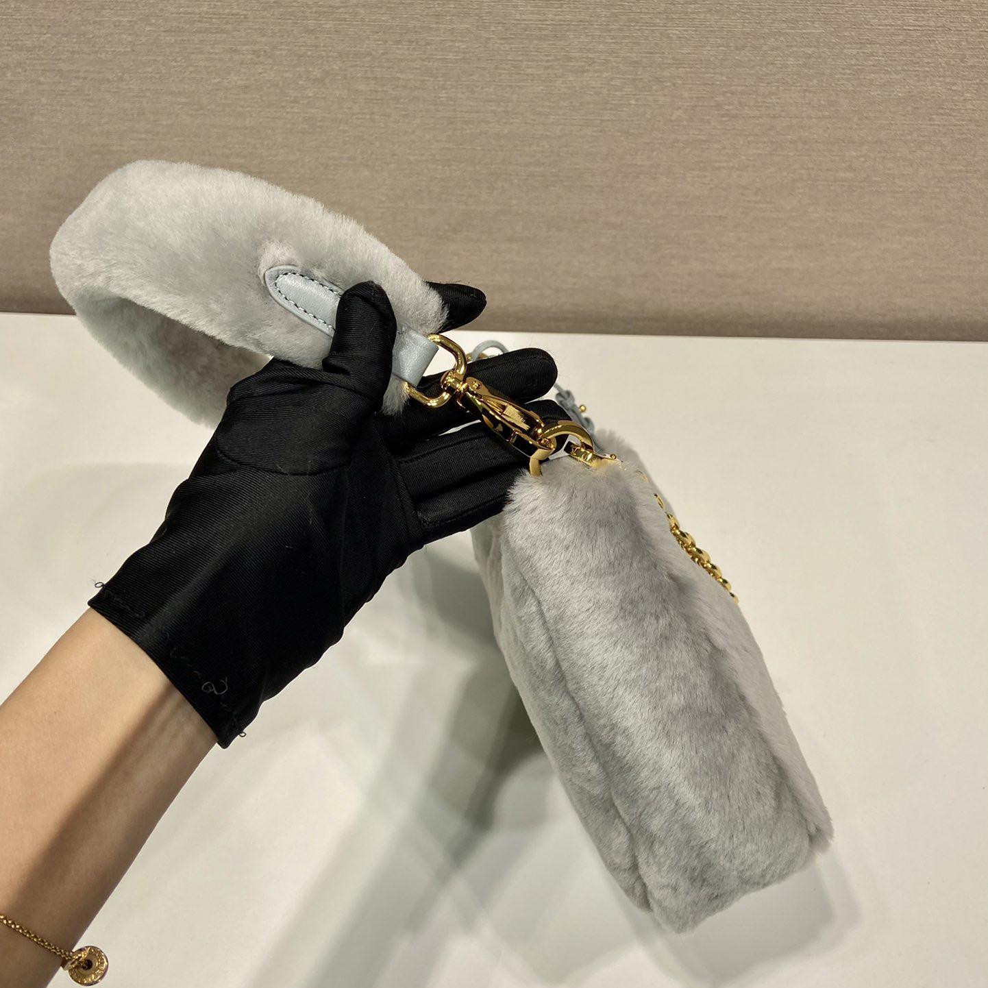 Prada Shearling Mini Bag(23-17-8cm) - DopestKickz