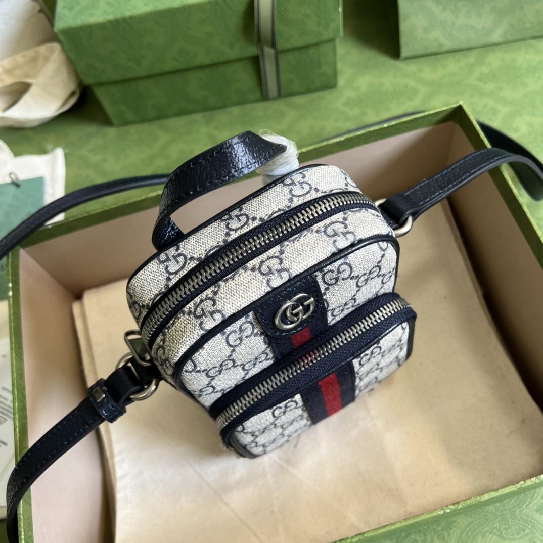 Gucci Ophidia GG Mini Bag(12-16-7cm)   - DopestKickz