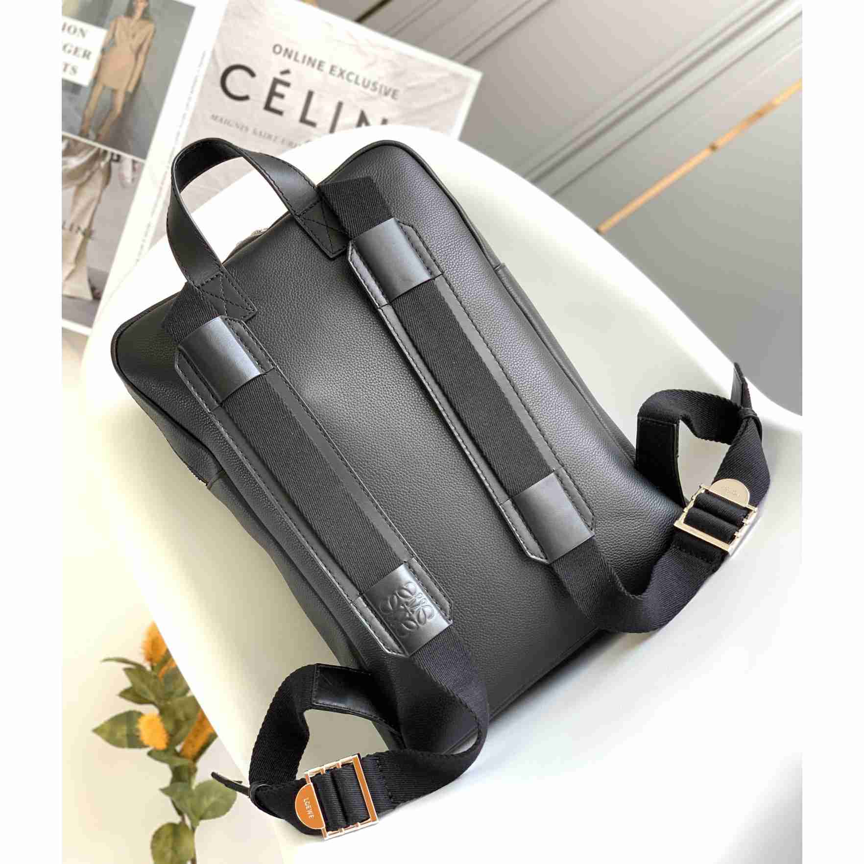 Loewe Military Backpack In Soft Grained Calfskin - DopestKickz