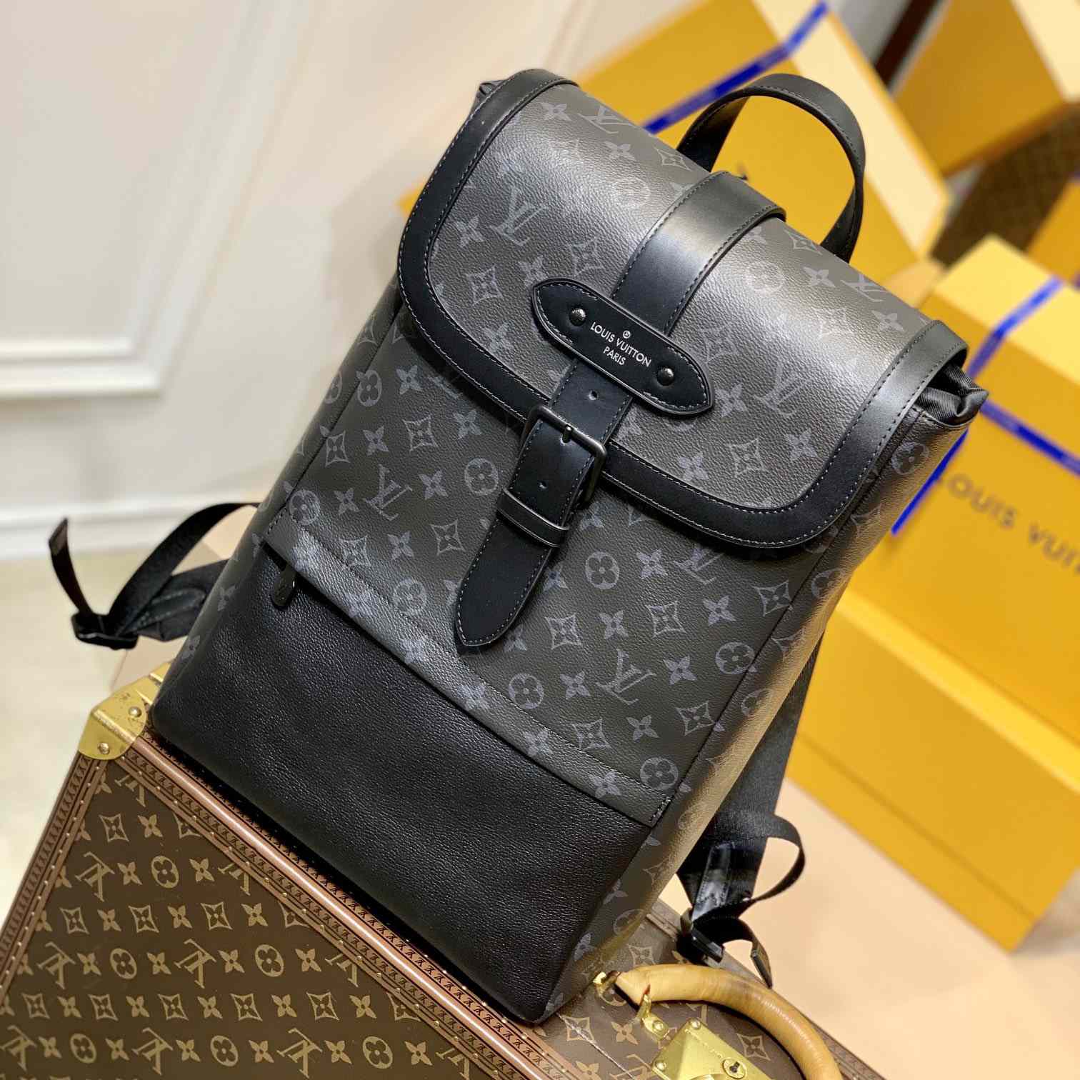 Louis Vuitton  Saumur Backpack(27-42-13cm)  M45913 - DopestKickz