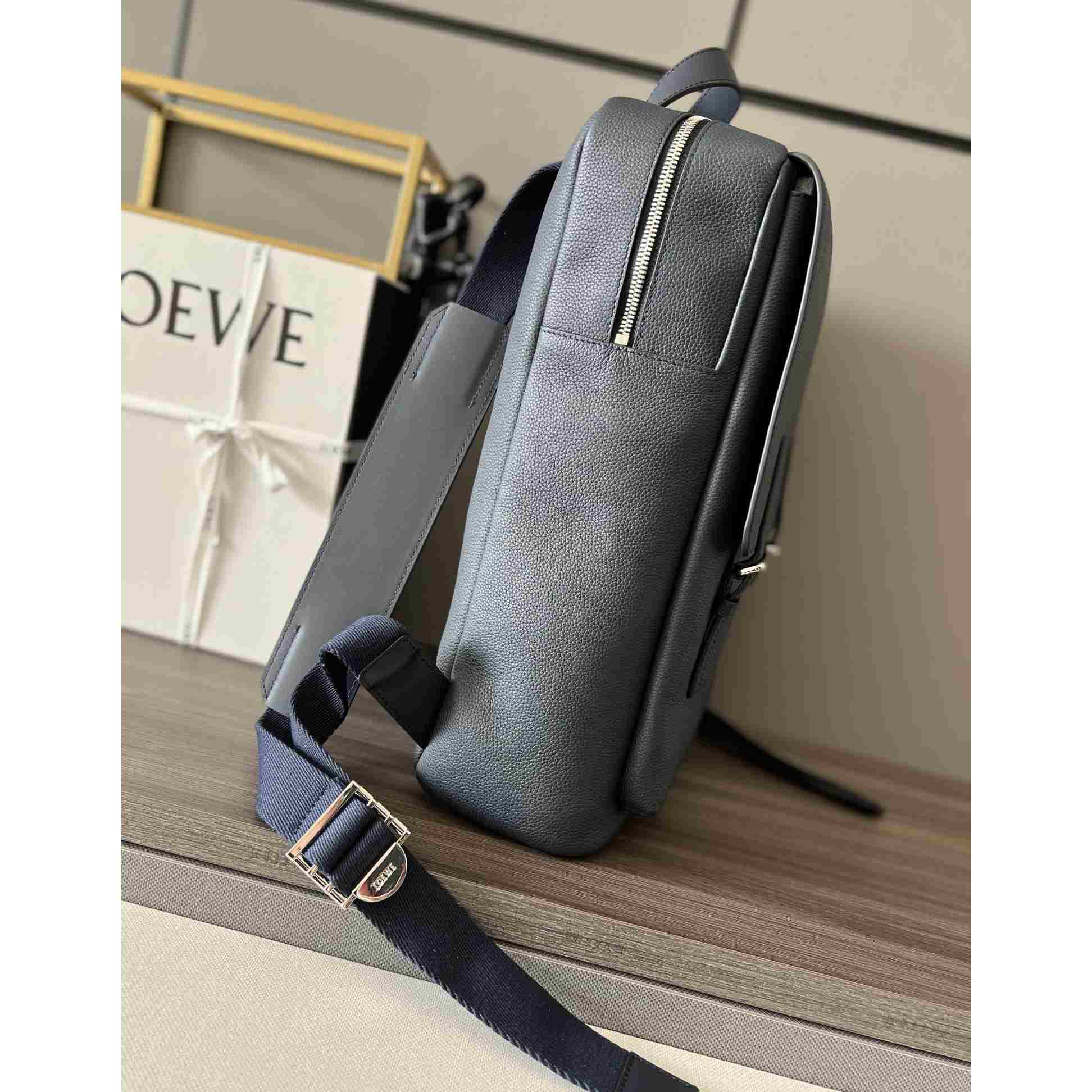 Loewe Military Backpack In Soft Grained Calfskin - DopestKickz