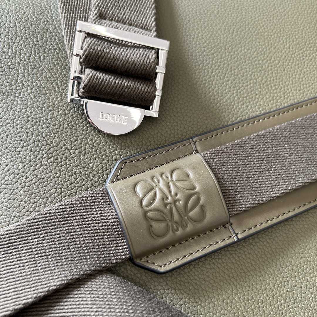 Loewe Military Backpack In Soft Grained Calfskin - DopestKickz