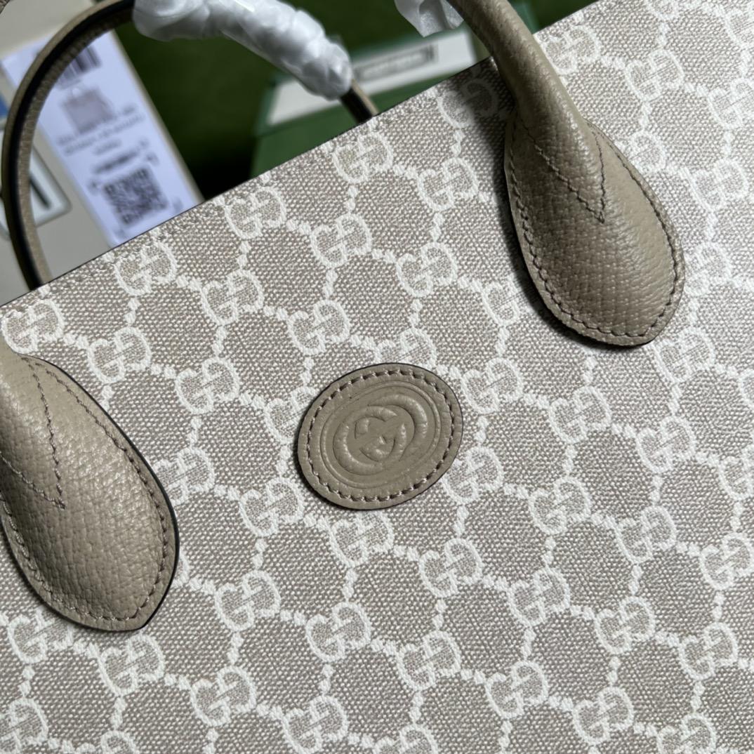 Gucci Small Tote Bag With Interlocking G(31-26.5-14cm) - DopestKickz